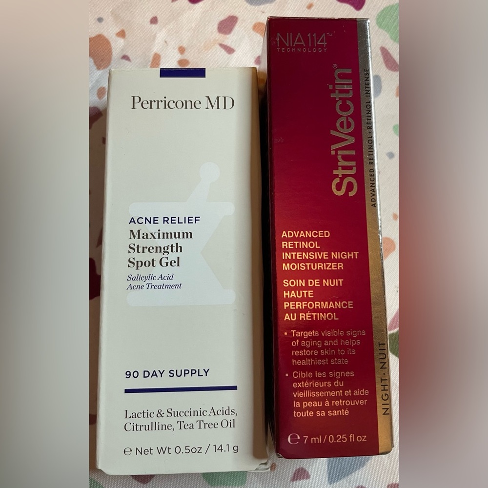 Pericone MD Acne Relief and StriVectin Night Nuit bundle